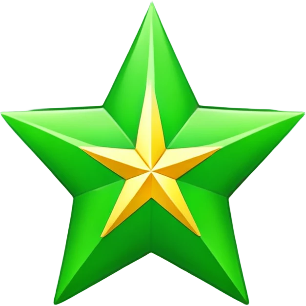 The green star of morocco flag emoji