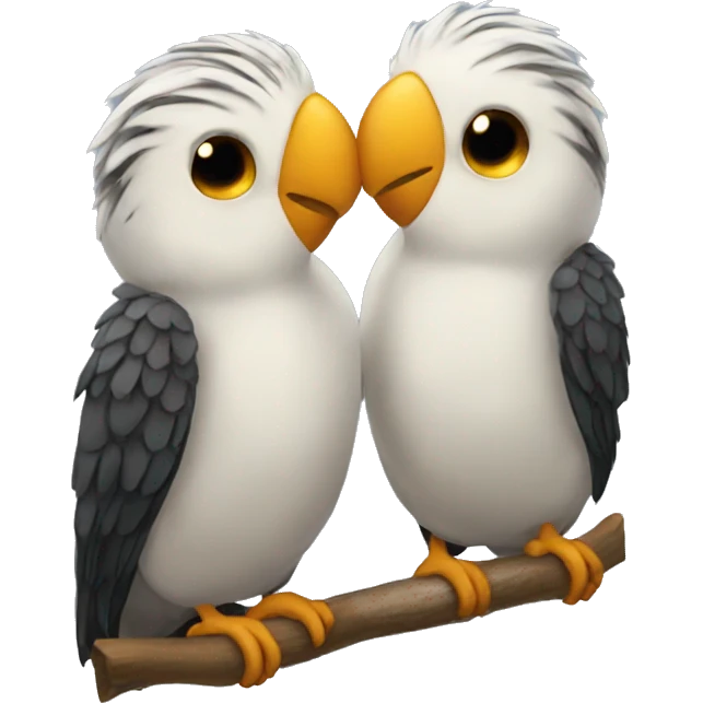 birds kiss emoji