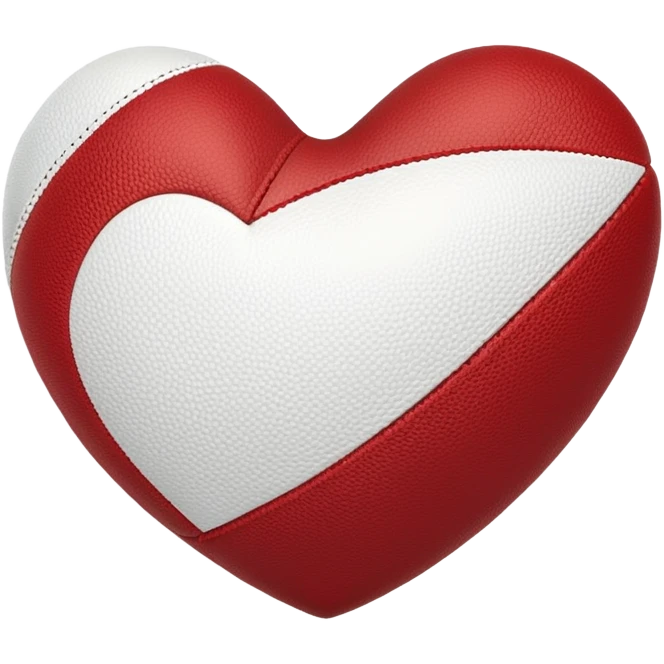 heart shaped ball American football emoji