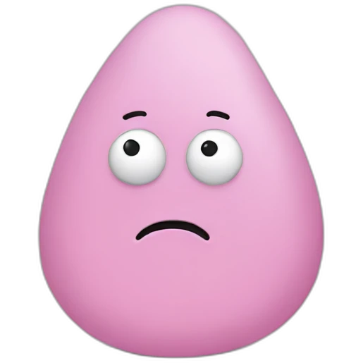 A sad Barbapapa emoji