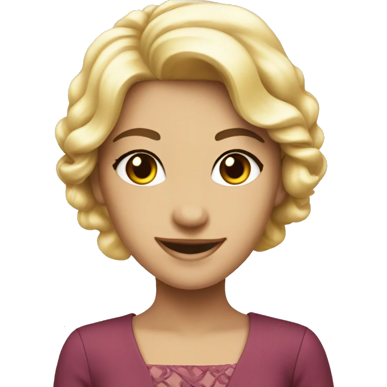 smiling girls in elegant attire emoji