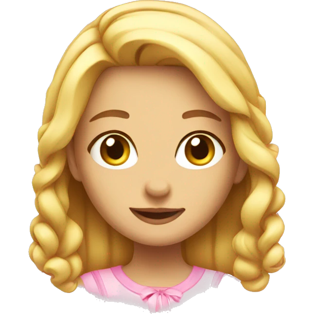 Girl emoji with a 🎀 emoji