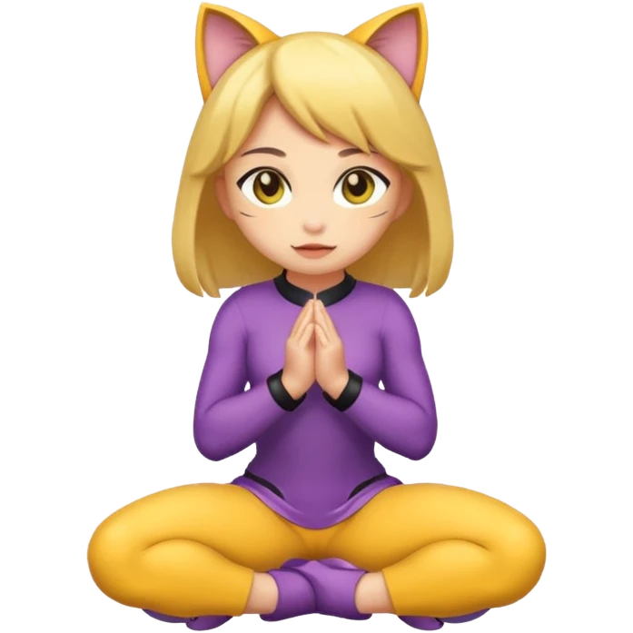 Catgirl kneeling  emoji