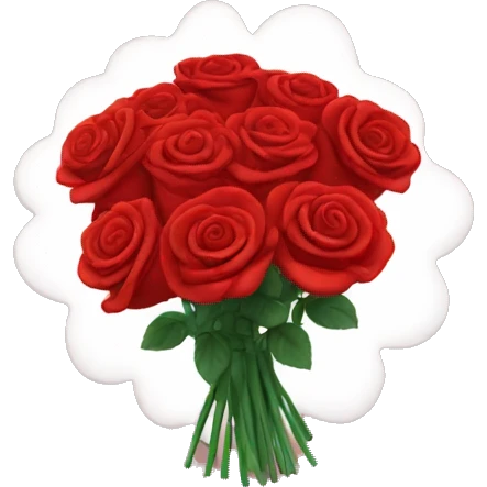 Red Roses bouquet emoji