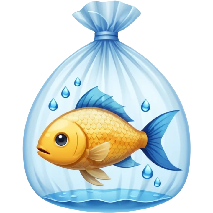 1 ios  fish inside a plastic bag emoji