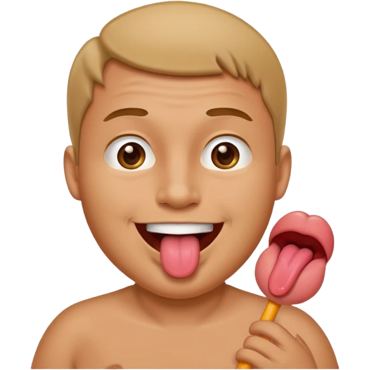 Pregnant man emoji with tongue emoji emoji