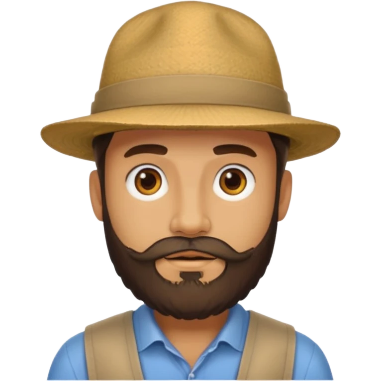 hombre con barba emoji