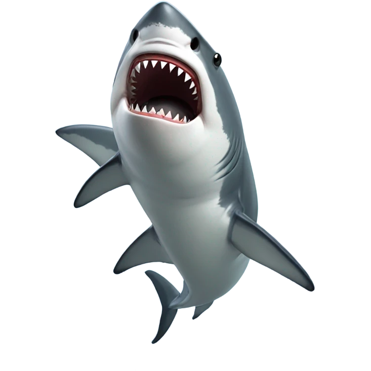 Great white shark emoji