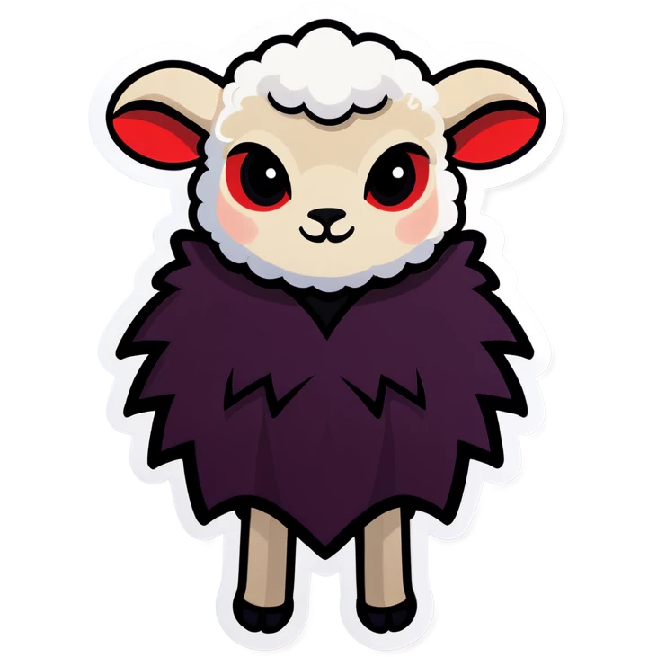 Vampire lamb emoji