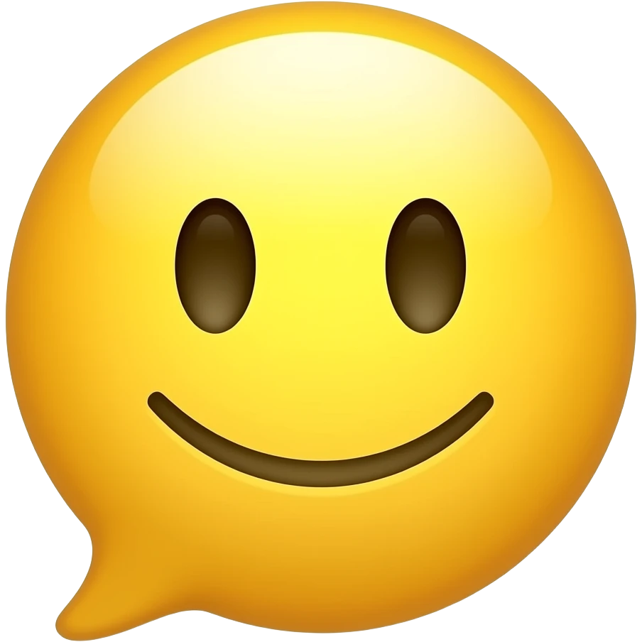 Yellow smiley nonstop talking emoji