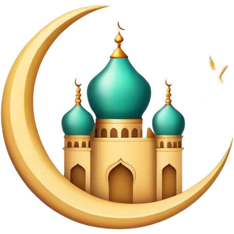 Ramadan Mubarak sign with beautiful light finish  emoji