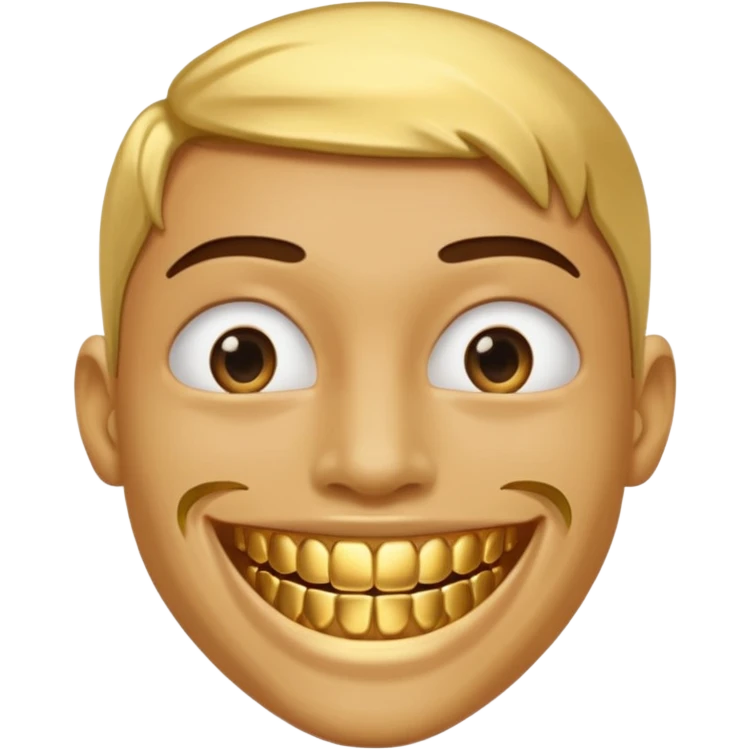 gold grillz person emoji
