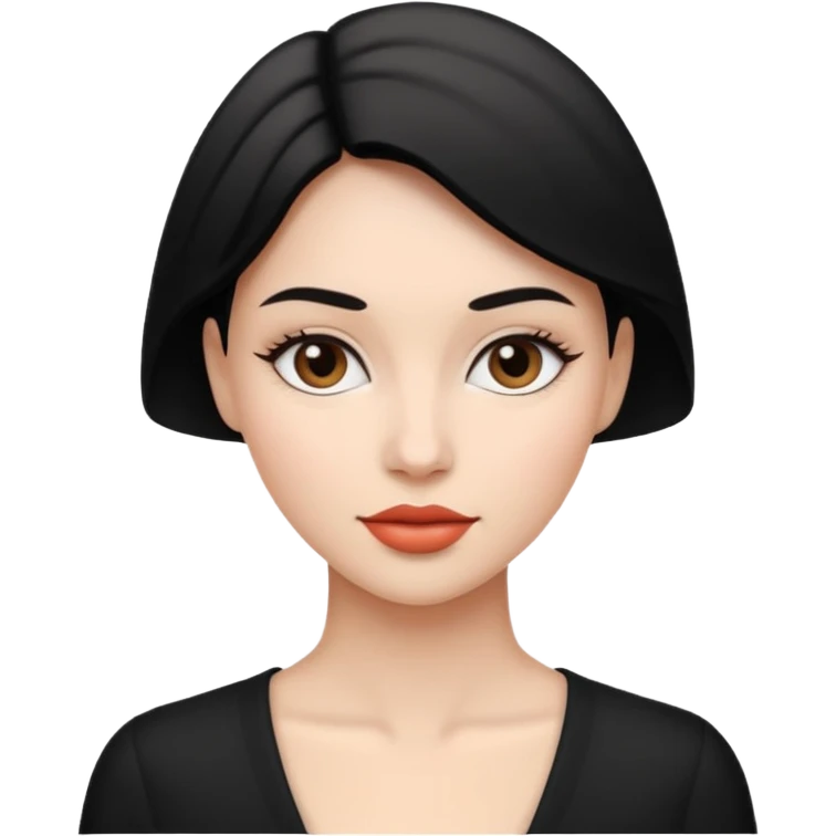 Fashion Black&White woman emoji