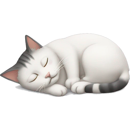 Sleeping cat emoji