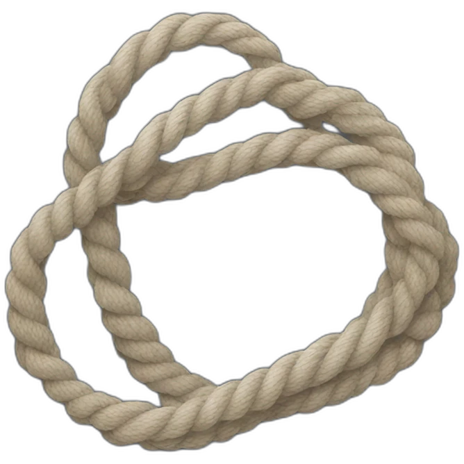 black rope emoji
