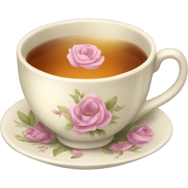 Pretty tea cup emoji