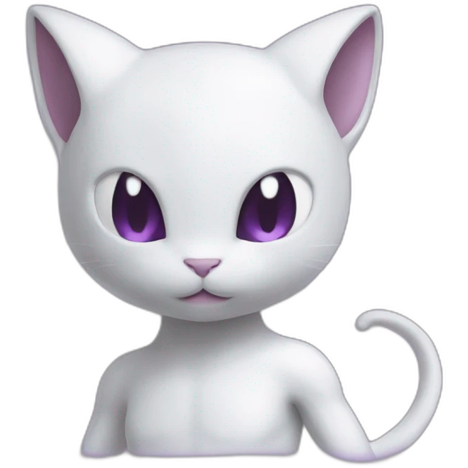 Mewtwo accompagné de mew emoji