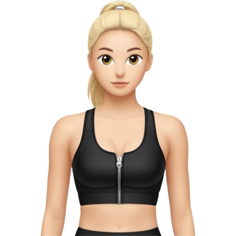 zipper sports bra emoji