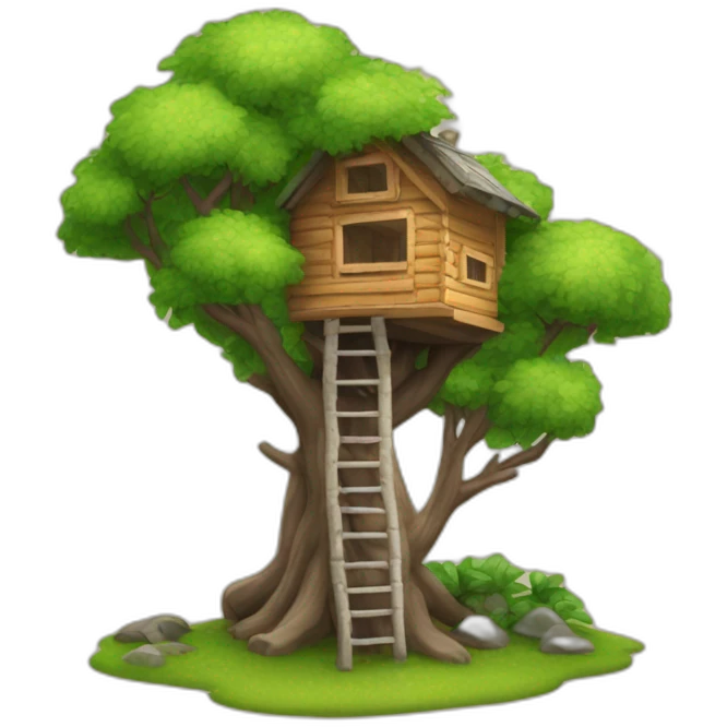 Cabane dans les arbres emoji
