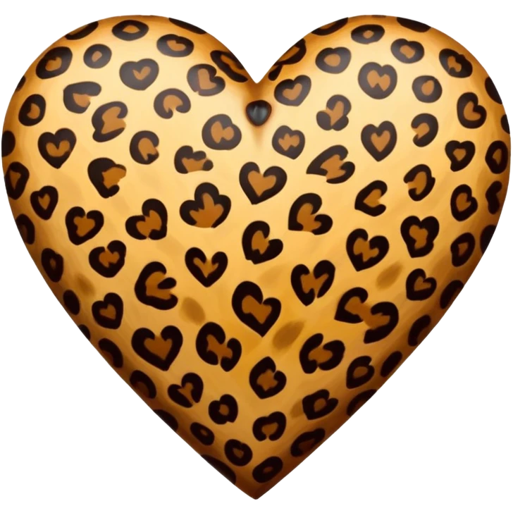 Leopar kalp  emoji