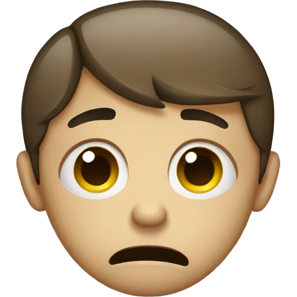 Very sad face emoji