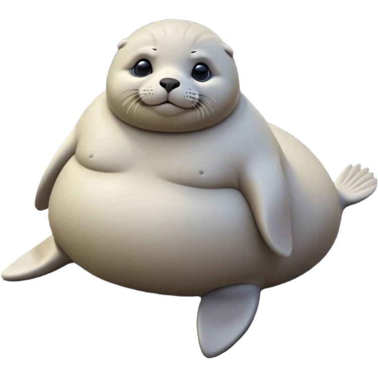 cinematic-seal-realistic-full-body-lounging-emoji,-plump-sleek-body-stretched-out-on-a-rocky-shoreline,-short-smooth-fur-glinting-in-the-sea-breeze,-flippers-tucked-comfortably-beneath-its-body,-large-dark-eyes-filled-with-playful-curiosity,-whiskered-muzzle-lifted-slightly-as-if-smiling,-simplified-yet-realistic-focused-features,-highly-detailed,-glowing-with-a-refreshing-marine-radiance emoji