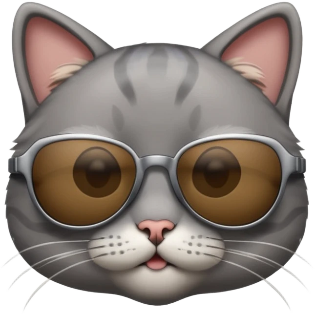 Cat wearing sunglasses emoji