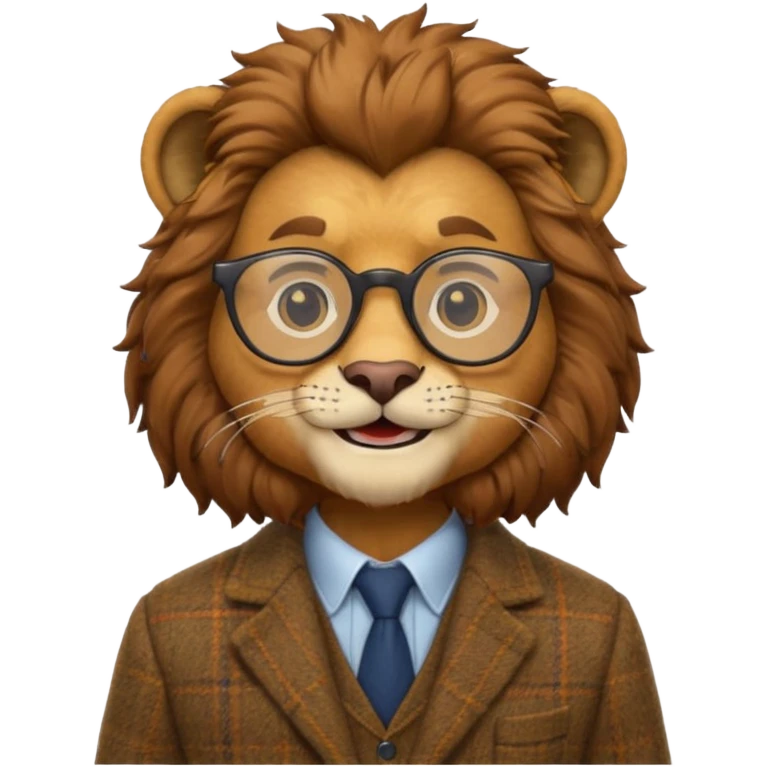 Professor lion emoji