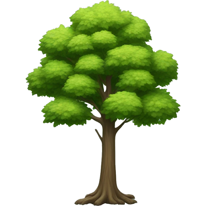 tall tree, realistic style emoji