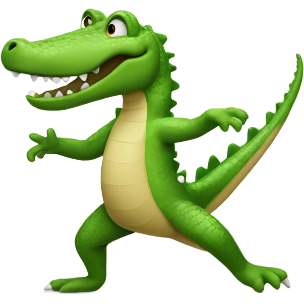 dancing crocodile  emoji