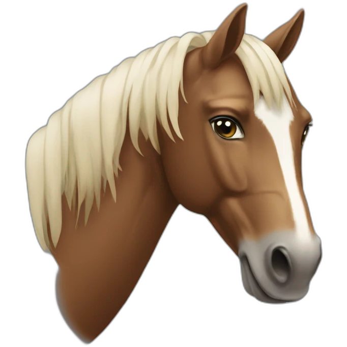 Un cheval emoji
