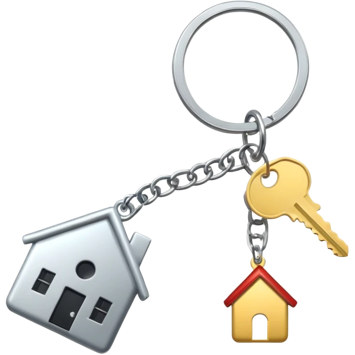key with home keychine emoji