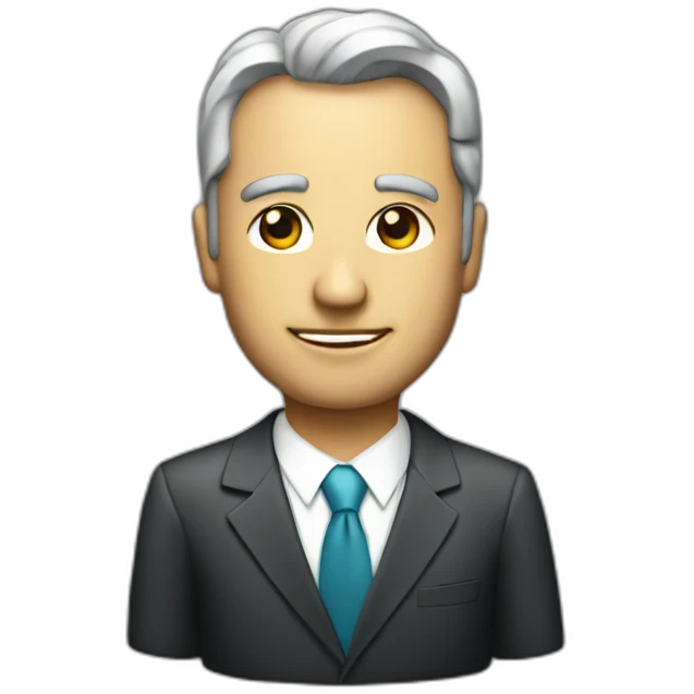 a pixelated ceo emoji