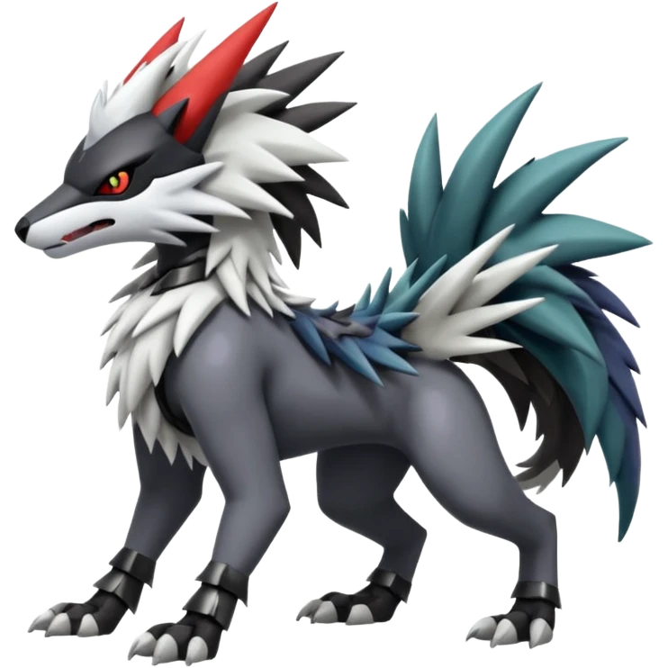 Mightyena-Silvally-Fakémon-hybrid-creature (full body)  emoji