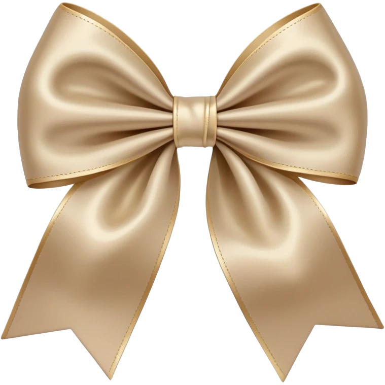 beige bow emoji