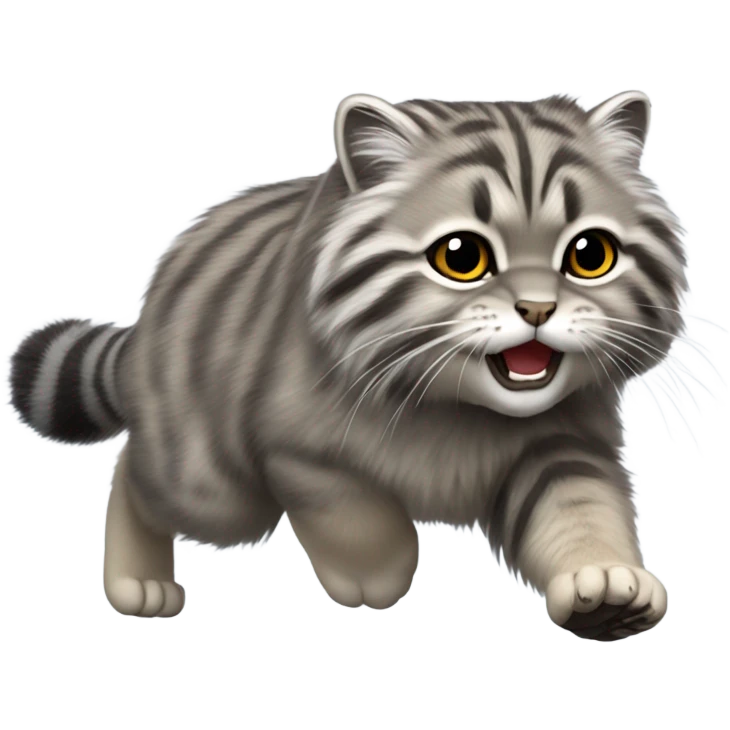 Pallas cat running emoji