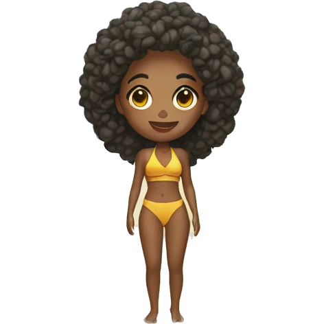 gilr on the beach emoji
