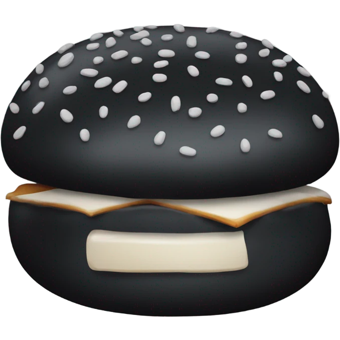 Black bun emoji