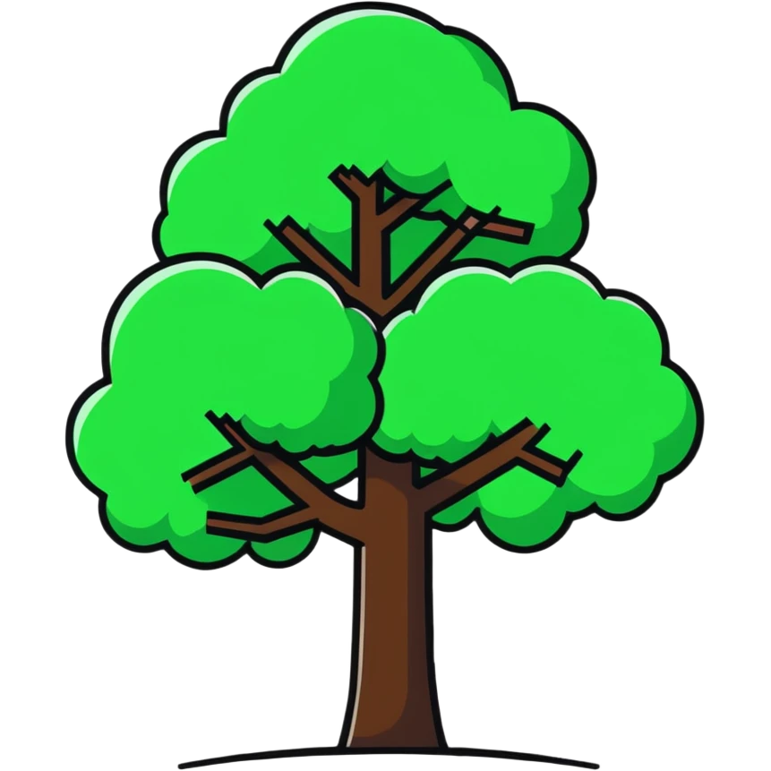 Minecraft tree emoji