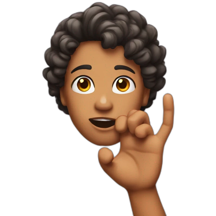 Sassy fingers snapping emoji