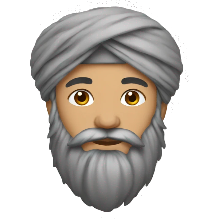 afghan with turban emoji