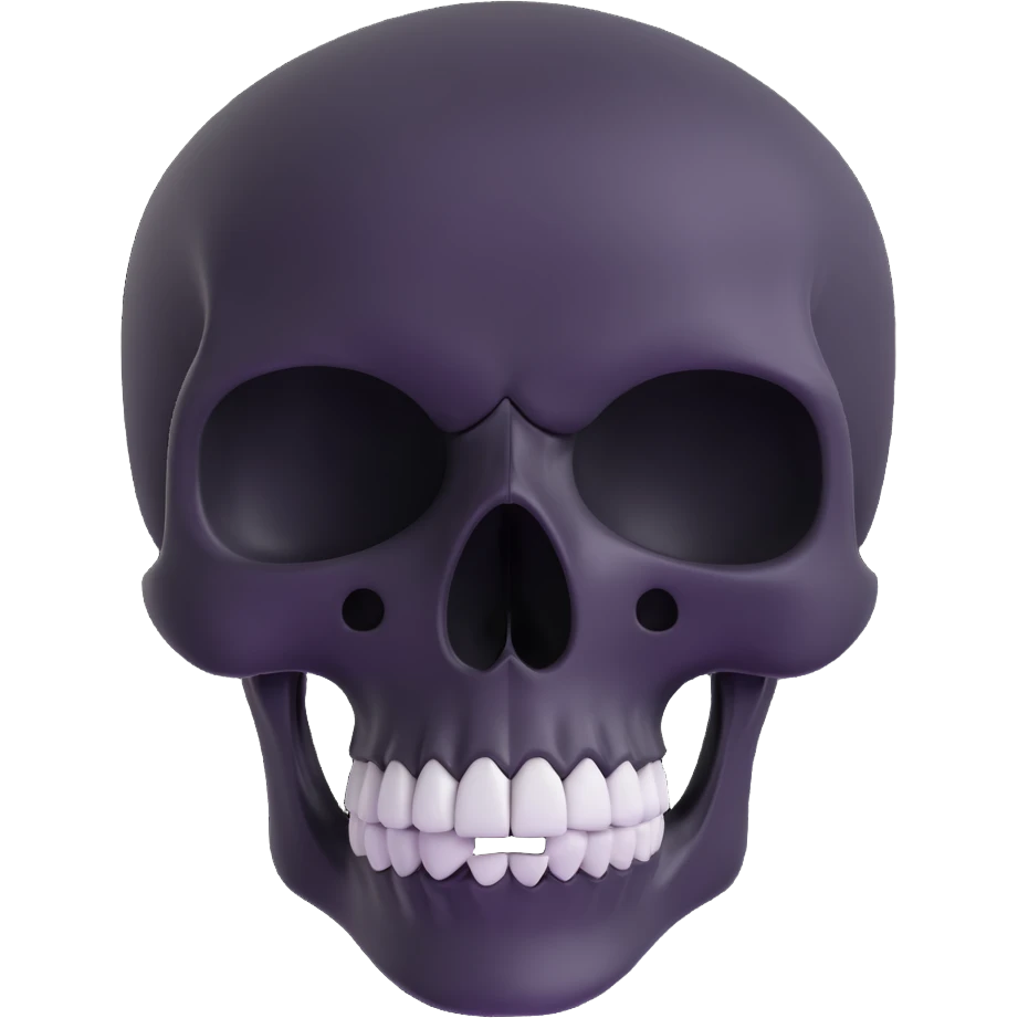 shocked skull emoji