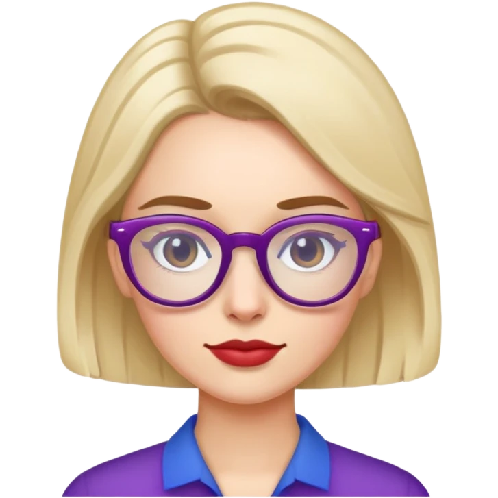 Bisexual woman glasses emoji