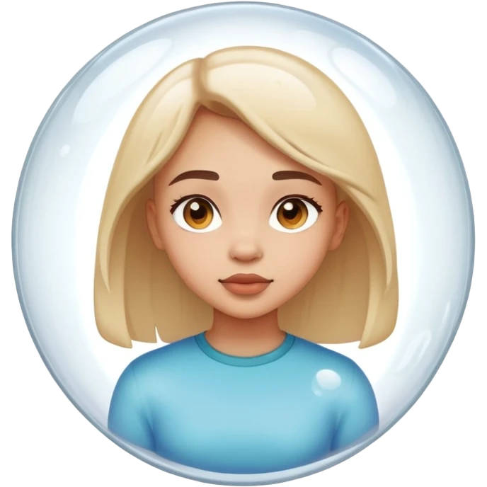 Girl in a bubble emoji
