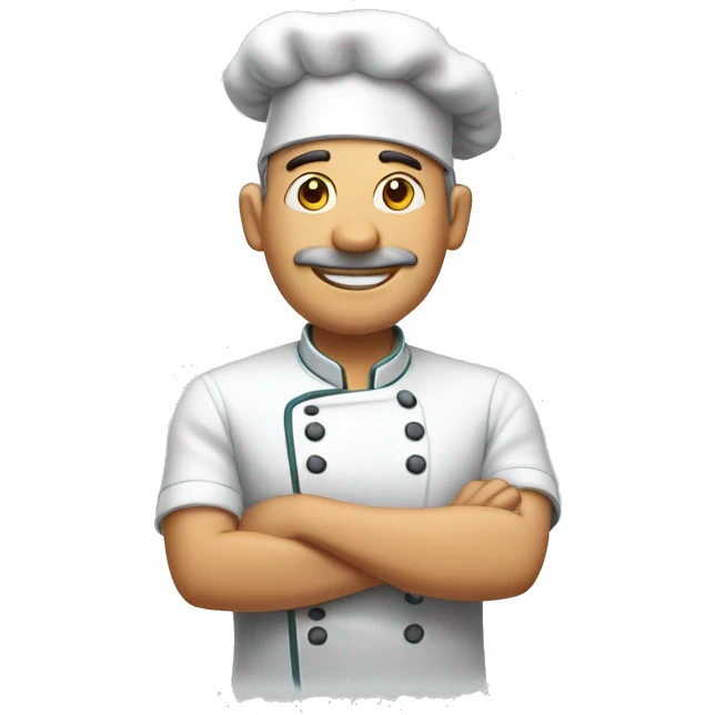Cook man whit Fisch  emoji