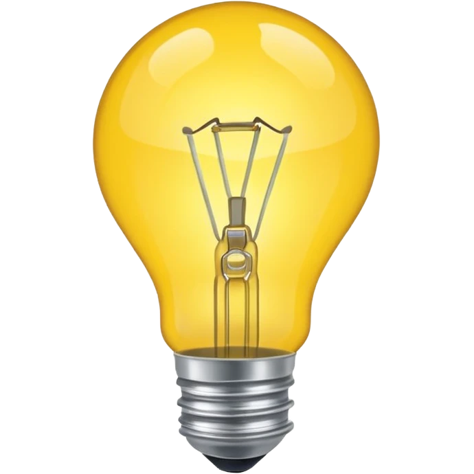 лампочка желтая emoji
