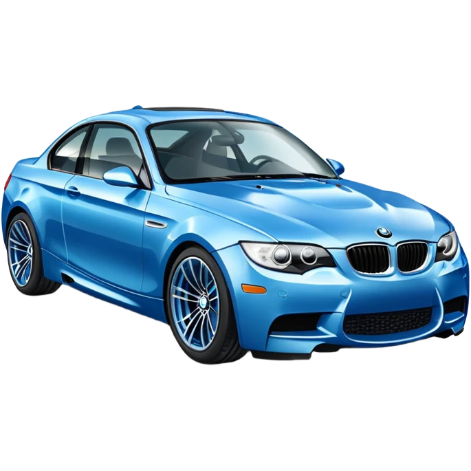 Blue BMW F car emoji