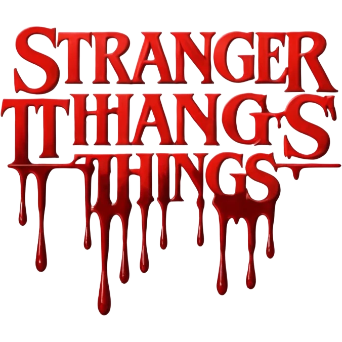 Stranger things logo emoji
