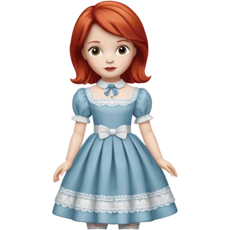 annabelle doll red hair emoji