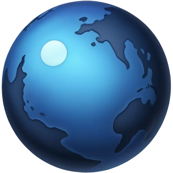 deep dark blue planet emoji